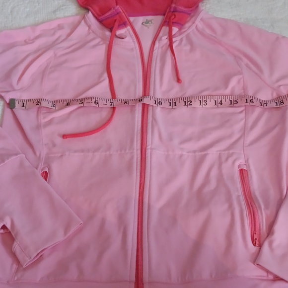 Alo Yoga Pink Full Zip Nylon Hooded Jacket - Picture 6 of 11
